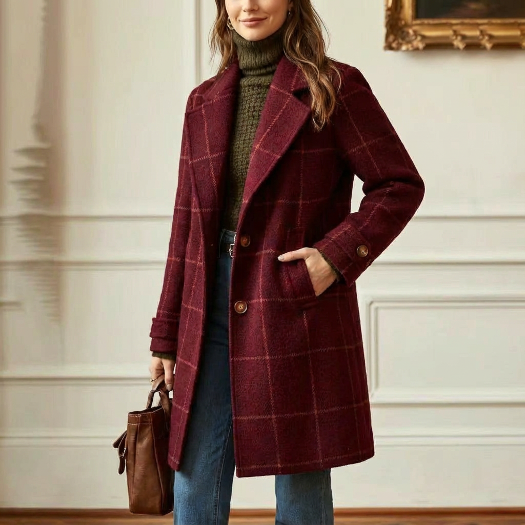Oxford | Wool Checked Coat