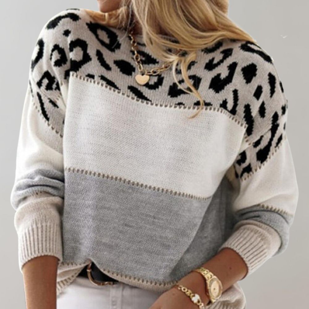 Alisja | Leopard Elegance Knit Sweater