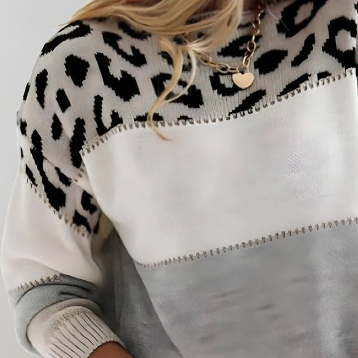 Alisja | Leopard Elegance Knit Sweater