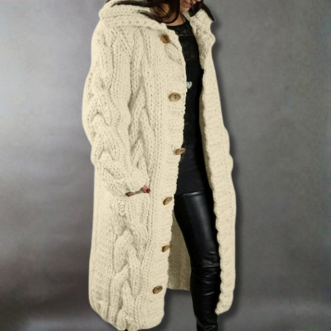 Savé – Elegant Longline Knit Coat