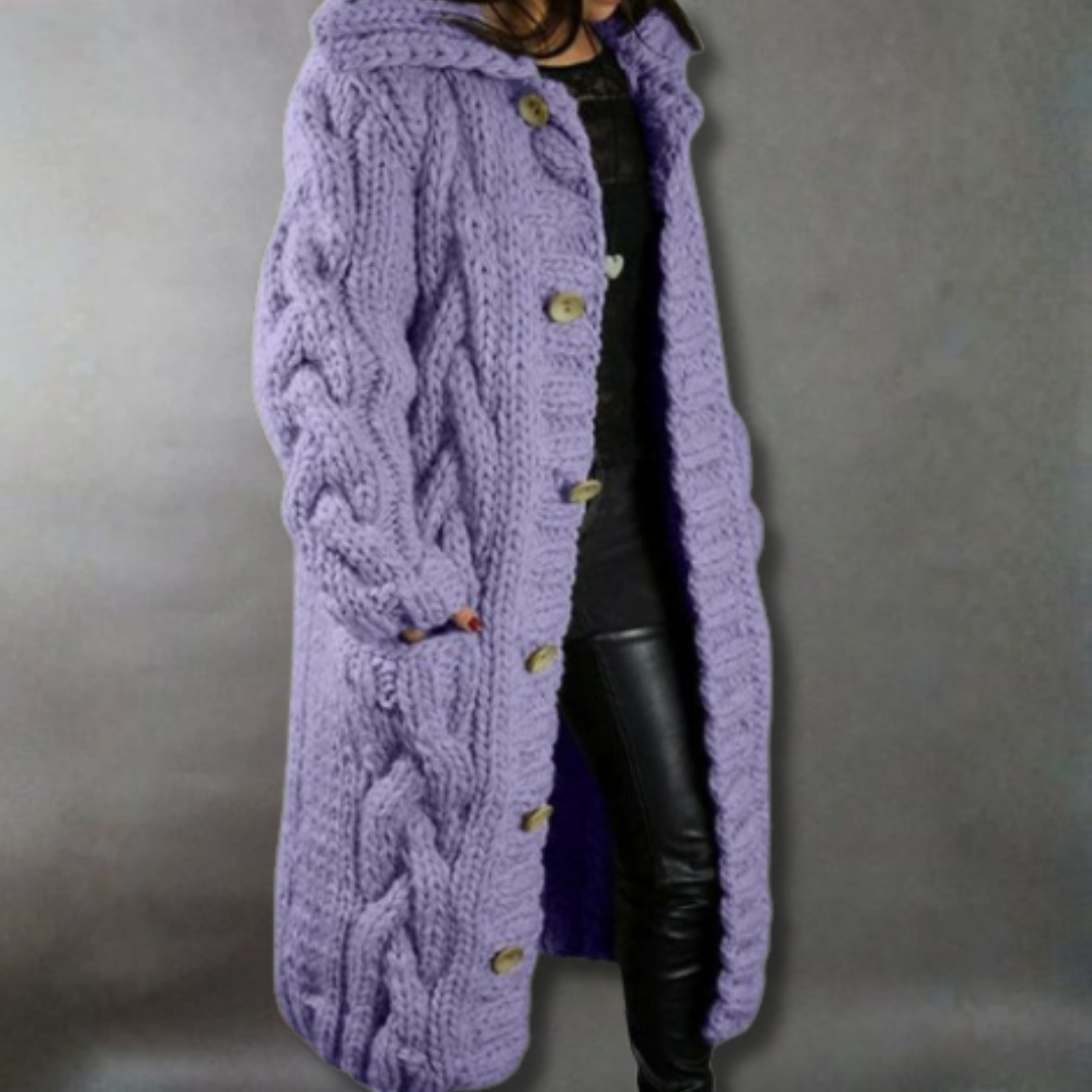 Savé – Elegant Longline Knit Coat