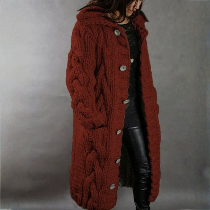 Savé – Elegant Longline Knit Coat