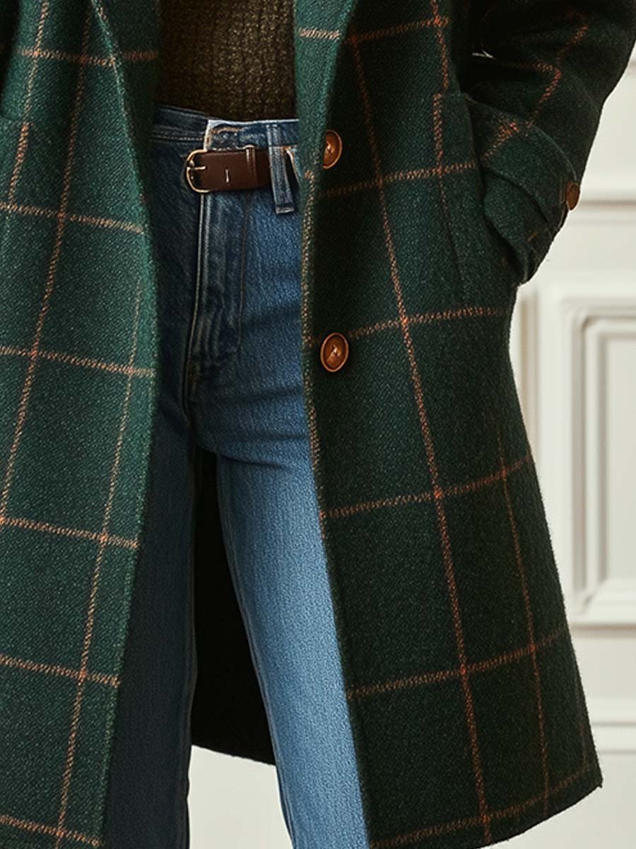 Oxford | Wool Checked Coat